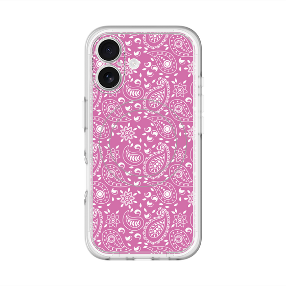 スリムプロテクションプレミアムケース with MagSafe［ ペイズリー - Pink ］