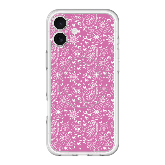 スリムプロテクションプレミアムケース with MagSafe［ ペイズリー - Pink ］