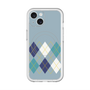 スリムプロテクションプレミアムケース with MagSafe［ Nordic Argyle - Blue ］