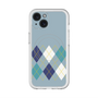 スリムプロテクションプレミアムケース with MagSafe［ Nordic Argyle - Blue ］
