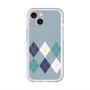 スリムプロテクションプレミアムケース with MagSafe［ Nordic Argyle - Blue ］