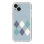 スリムプロテクションプレミアムケース with MagSafe［ Nordic Argyle - Blue ］
