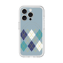 スリムプロテクションプレミアムケース with MagSafe［ Nordic Argyle - Blue ］