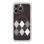 スリムプロテクションプレミアムケース with MagSafe［ Nordic Argyle - Black ］
