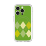 スリムプロテクションプレミアムケース with MagSafe［ Nordic Argyle - Green ］
