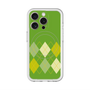 スリムプロテクションプレミアムケース with MagSafe［ Nordic Argyle - Green ］