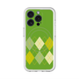 スリムプロテクションプレミアムケース with MagSafe［ Nordic Argyle - Green ］