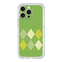 スリムプロテクションプレミアムケース with MagSafe［ Nordic Argyle - Green ］
