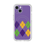 スリムプロテクションプレミアムケース with MagSafe［ Nordic Argyle - Purple ］