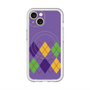 スリムプロテクションプレミアムケース with MagSafe［ Nordic Argyle - Purple ］