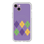 スリムプロテクションプレミアムケース with MagSafe［ Nordic Argyle - Purple ］