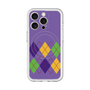 スリムプロテクションプレミアムケース with MagSafe［ Nordic Argyle - Purple ］