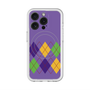 スリムプロテクションプレミアムケース with MagSafe［ Nordic Argyle - Purple ］
