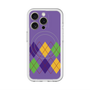 スリムプロテクションプレミアムケース with MagSafe［ Nordic Argyle - Purple ］