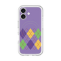 スリムプロテクションプレミアムケース with MagSafe［ Nordic Argyle - Purple ］