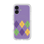 スリムプロテクションプレミアムケース with MagSafe［ Nordic Argyle - Purple ］