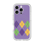 スリムプロテクションプレミアムケース with MagSafe［ Nordic Argyle - Purple ］