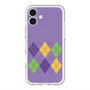 スリムプロテクションプレミアムケース with MagSafe［ Nordic Argyle - Purple ］