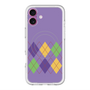 スリムプロテクションプレミアムケース with MagSafe［ Nordic Argyle - Purple ］