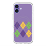 スリムプロテクションプレミアムケース with MagSafe［ Nordic Argyle - Purple ］