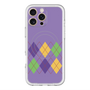 スリムプロテクションプレミアムケース with MagSafe［ Nordic Argyle - Purple ］