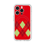 スリムプロテクションプレミアムケース with MagSafe［ Nordic Argyle - Red ］