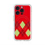スリムプロテクションプレミアムケース with MagSafe［ Nordic Argyle - Red ］