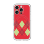 スリムプロテクションプレミアムケース with MagSafe［ Nordic Argyle - Red ］