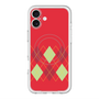 スリムプロテクションプレミアムケース with MagSafe［ Nordic Argyle - Red ］