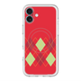 スリムプロテクションプレミアムケース with MagSafe［ Nordic Argyle - Red ］