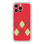 スリムプロテクションプレミアムケース with MagSafe［ Nordic Argyle - Red ］