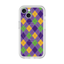 スリムプロテクションプレミアムケース with MagSafe［ Argyle - Purple ］