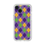 スリムプロテクションプレミアムケース with MagSafe［ Argyle - Purple ］