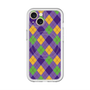 スリムプロテクションプレミアムケース with MagSafe［ Argyle - Purple ］