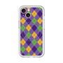 スリムプロテクションプレミアムケース with MagSafe［ Argyle - Purple ］