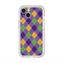 スリムプロテクションプレミアムケース with MagSafe［ Argyle - Purple ］