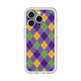 スリムプロテクションプレミアムケース with MagSafe［ Argyle - Purple ］
