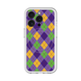 スリムプロテクションプレミアムケース with MagSafe［ Argyle - Purple ］