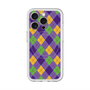 スリムプロテクションプレミアムケース with MagSafe［ Argyle - Purple ］