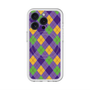 スリムプロテクションプレミアムケース with MagSafe［ Argyle - Purple ］