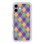 スリムプロテクションプレミアムケース with MagSafe［ Argyle - Purple ］