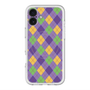 スリムプロテクションプレミアムケース with MagSafe［ Argyle - Purple ］