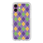 スリムプロテクションプレミアムケース with MagSafe［ Argyle - Purple ］