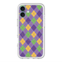 スリムプロテクションプレミアムケース with MagSafe［ Argyle - Purple ］
