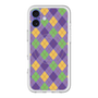 スリムプロテクションプレミアムケース with MagSafe［ Argyle - Purple ］