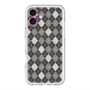 スリムプロテクションプレミアムケース with MagSafe［ Argyle - Black ］