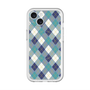 スリムプロテクションプレミアムケース with MagSafe［ Argyle - Blue ］