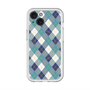スリムプロテクションプレミアムケース with MagSafe［ Argyle - Blue ］