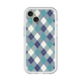 スリムプロテクションプレミアムケース with MagSafe［ Argyle - Blue ］