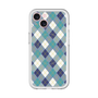 スリムプロテクションプレミアムケース with MagSafe［ Argyle - Blue ］